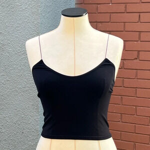 Free People Intimately Black Nylon Strappy Tank XS/S